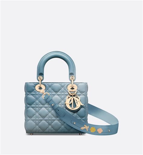 lady dior blue gradient|CHRISTIAN DIOR Lambskin Cannage Gradient Small My Lady .